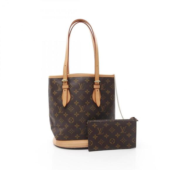 LOUIS VUITTON Brown Monogram Leather Pouch - Picture 1 of 11